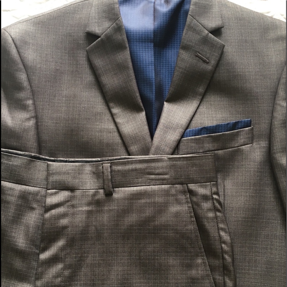 Dark silver slacks